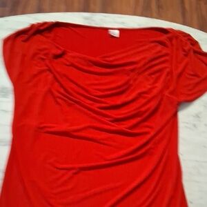 Jockey Vibrant Red Top. Size XL.  Length 28 Inches.